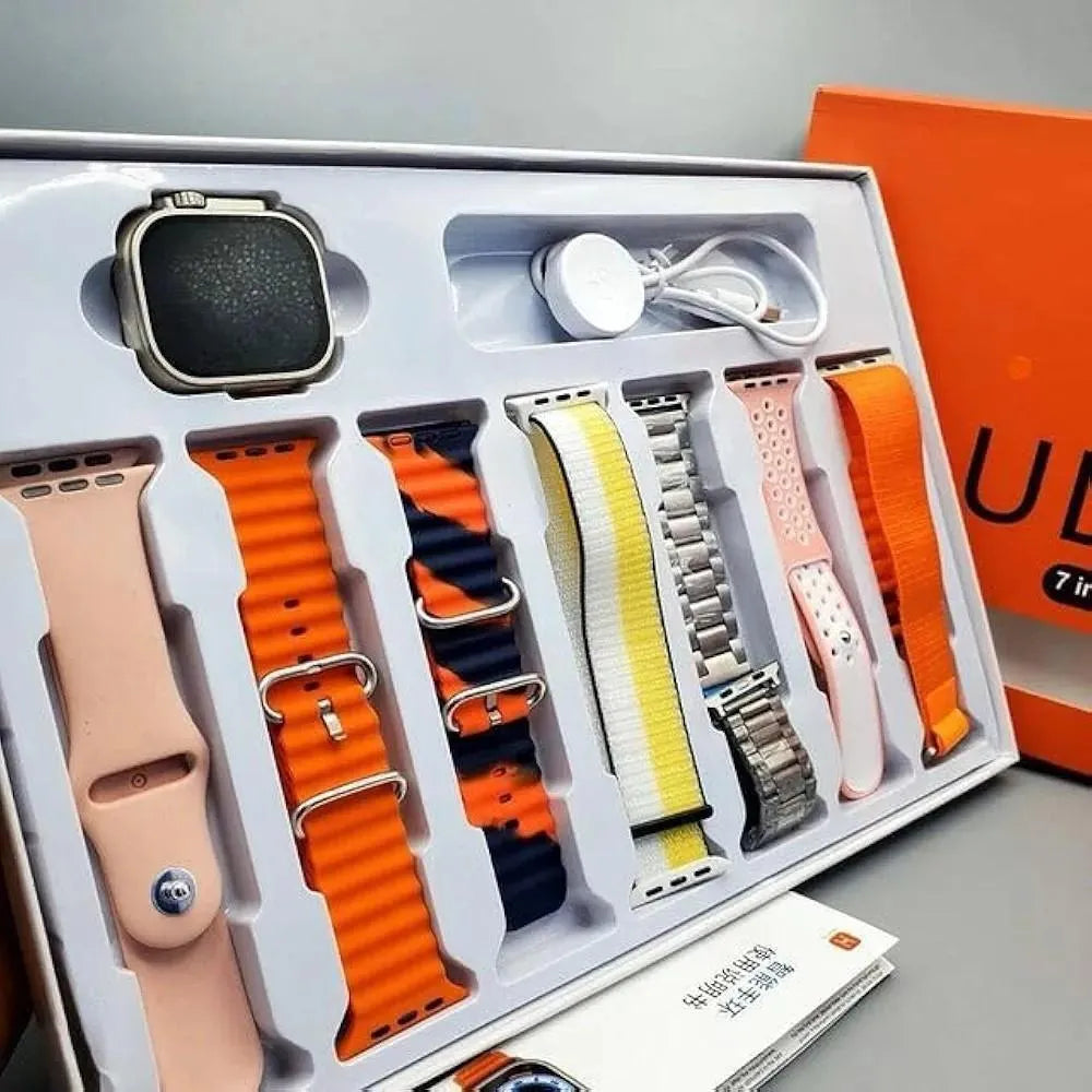 7 Strap Smart Watch with Fitness & Health Tracking