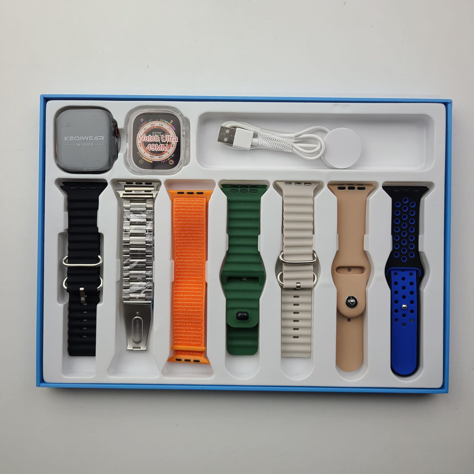 7 Strap Smart Watch with Fitness & Health Tracking