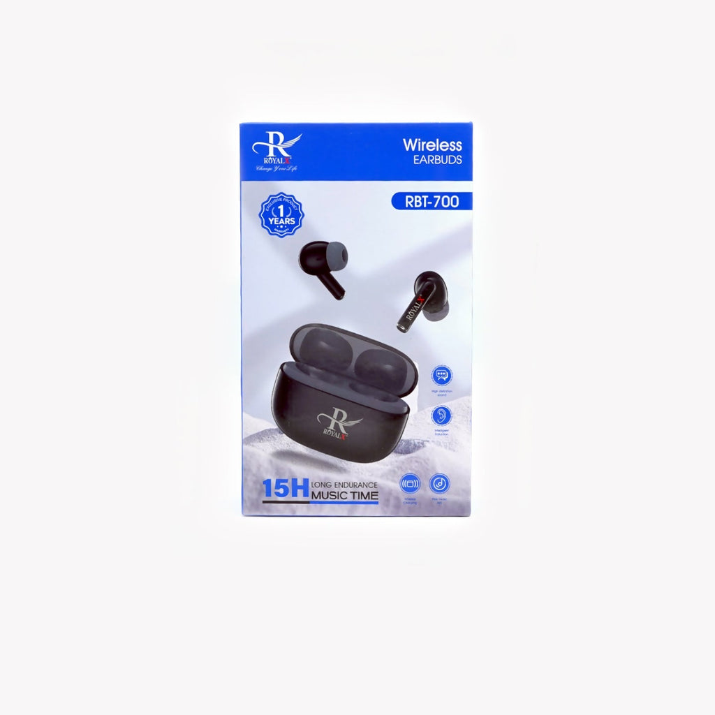 RBT-700 Wireless Earbuds | Bluetooth 5.2 Quick Pairing Royalx