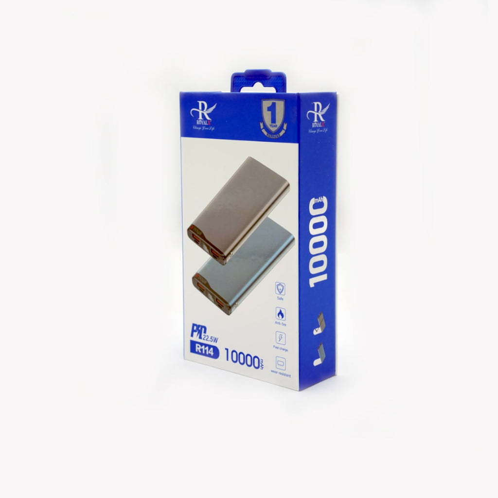 PD METAL CHARGING 10000MAH R-114 Royalx Pakistan Karachi
