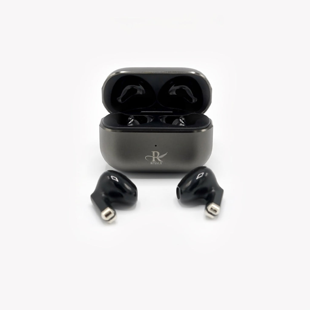 RBT-400 Metal Earbuds | 24H Long-Lasting Wireless Audio Royalx Pakistan